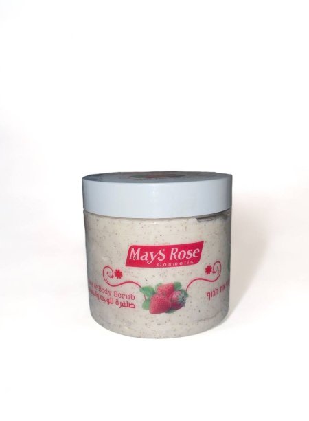 صفرة للوجه والجسم بالفراولة Mays Rose